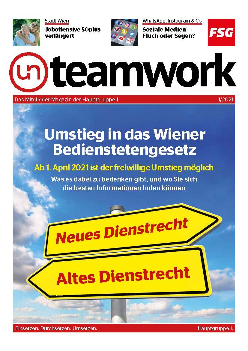Hauptgruppe 1 teamwork Ausgabe 01 2021