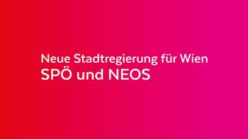 SPÖ und NEOS Farben Rot und Rosa