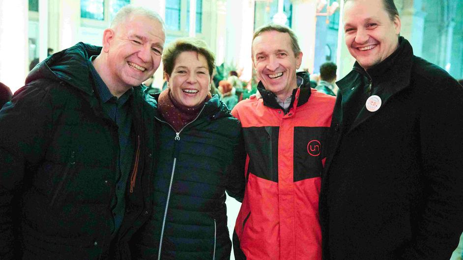 HG1-Mitarbeiterinnenfest 2022 - Maszar, Lueger, Obermüller und Martin