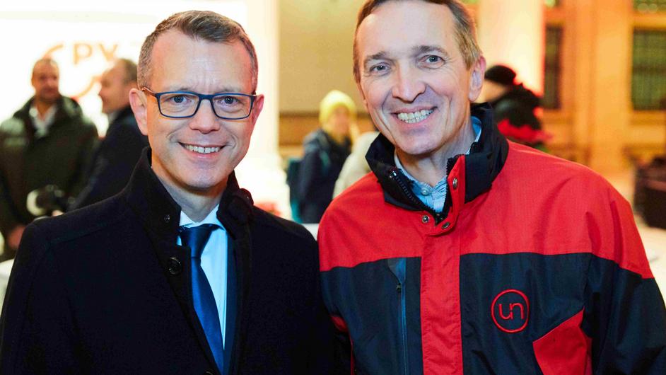 HG1-Mitarbeiterinnenfest 2022 - Magistratsdirektor Griebler und Obermüller