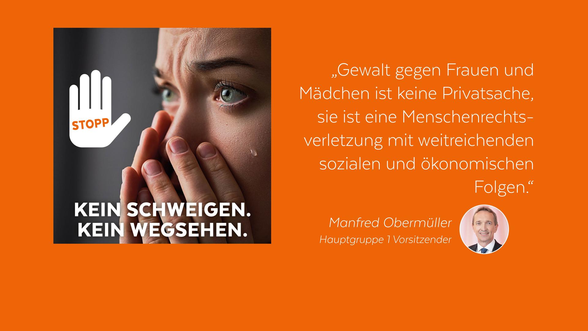 16 Tage Gewalt gegen Frauen und Mädchen - Statement von Obermüller