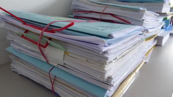 Eine Menge von Aktenstösse