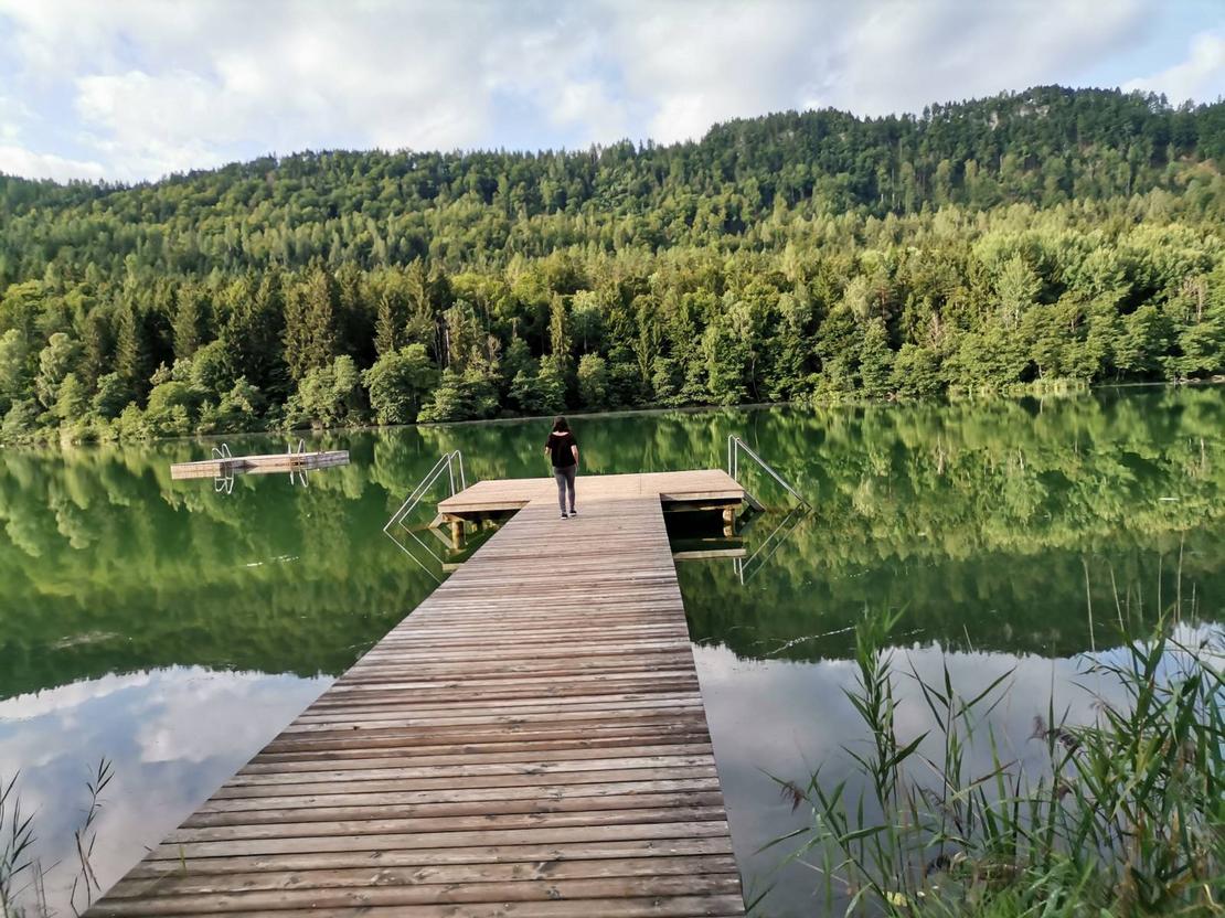 Mitten im Rauschelesee, Kärnten 