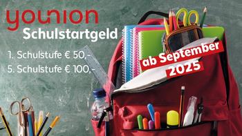 Schulstartgeld 2025 - für 1. und 5. Schulstufe