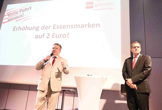 Freie Fahrt voraus - Erhöhung der Essensmarken auf 2 Euro
