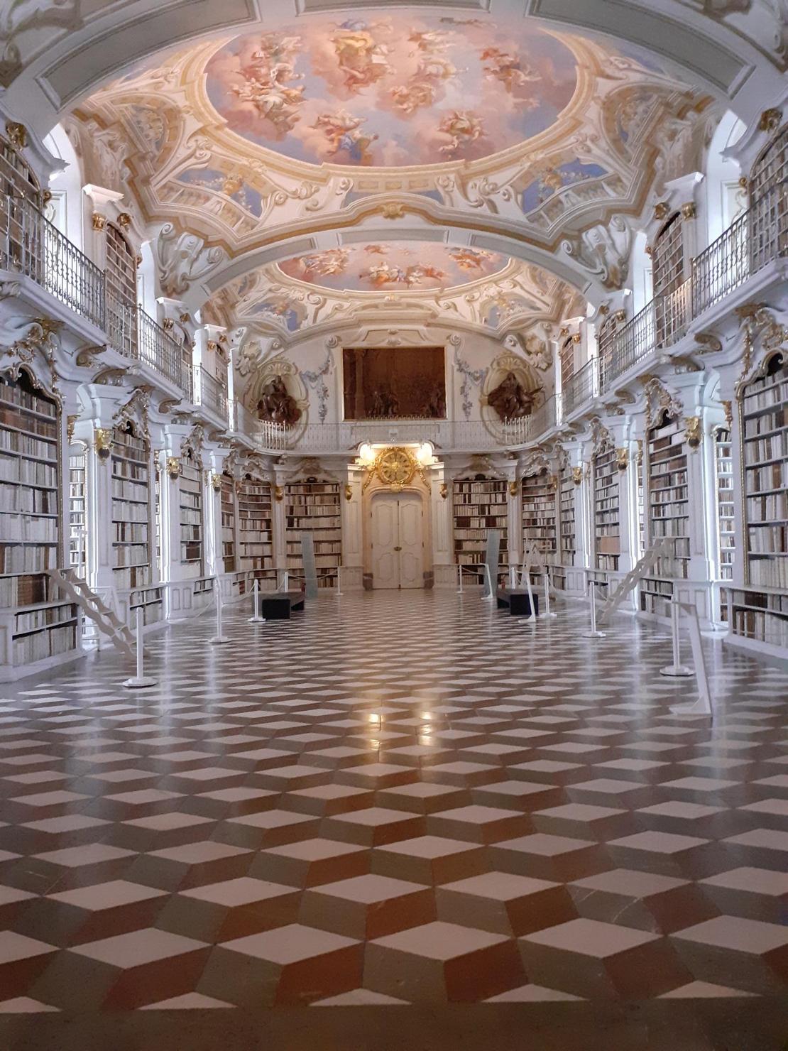 Abkühlung in der Stiftsbibliothek, Admont