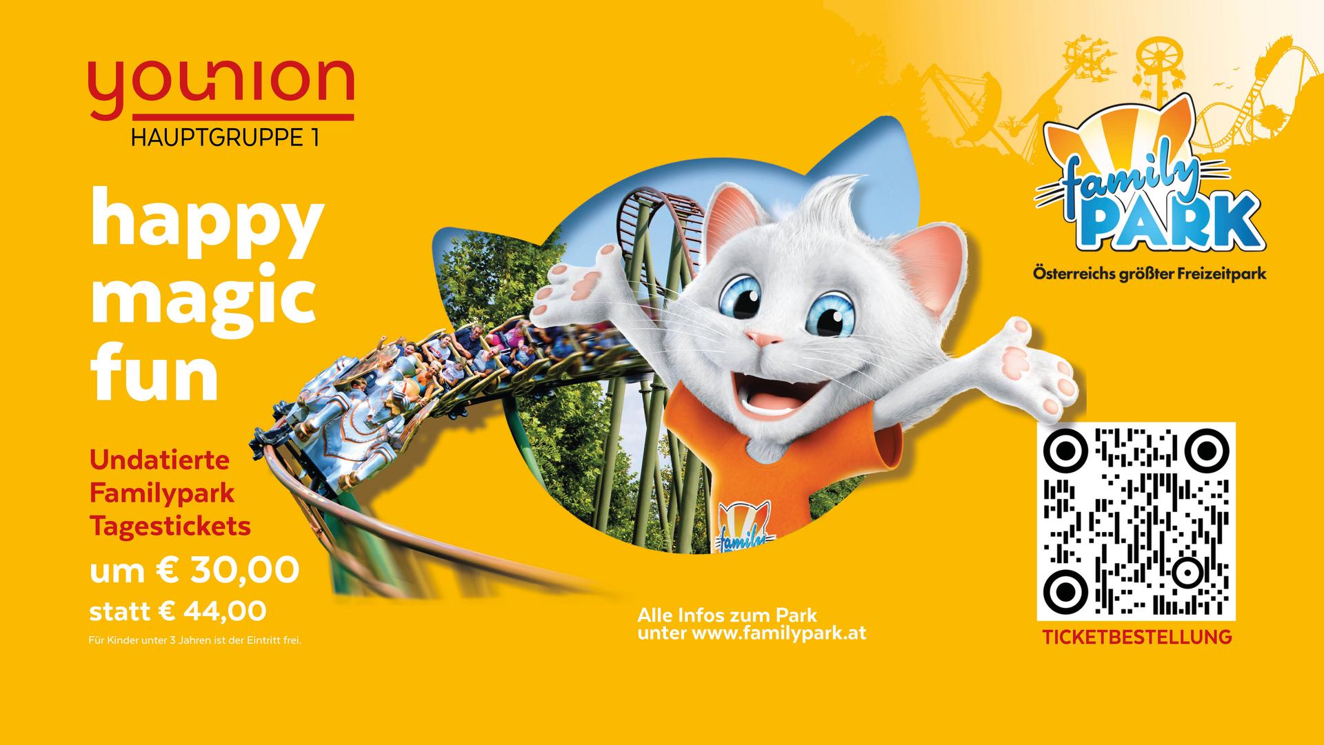 Familypark - Tagesticket um € 30,00 statt € 44,00
