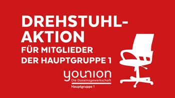 Drehstuhl Aktion für Mitglieder der HG1 younion